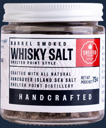 Barrel smoked whisky salt