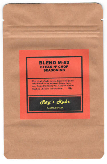Ray's Rubs Blend M-52 - Steak and Chop Seasoning - 90g