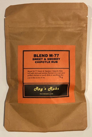 Ray's Rubs - BLEND M-77 - Sweet & Smokey Chipotle Rub