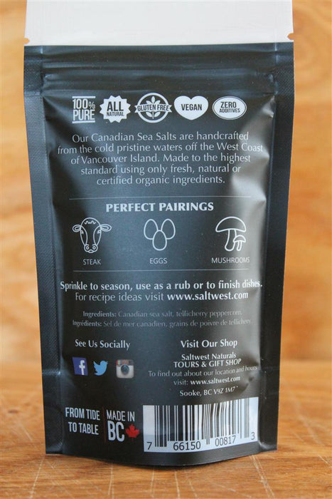 Saltwest Naturals -  Smashed Peppercorn and Seas Salt Blend (40g)