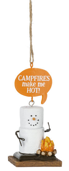 S'more Campfire Ornament "Campfires make me HOT"