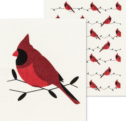 Cardinal Dishcloths - set of 2