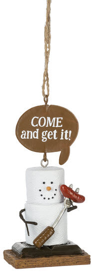 S'more Campfire Ornament "Come and Get It!"